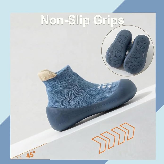 Hstyle Baby Sock Shoes Toddler Boys Walking Shoes Infant Slippers Sneakers | - Image 4