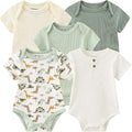 Kiddiezoom Newborn Baby Unisex Cotton One-Piece Bodysuits Baby Gift 5-Pack Baby by Kiddiezoom