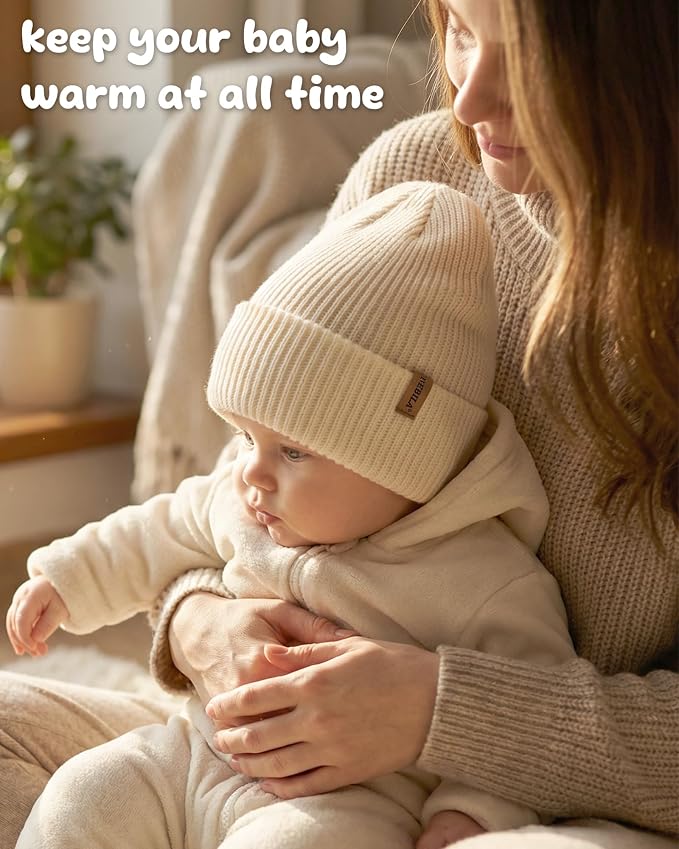Baby Beanie Toddler Infant Winter Hats Knit Warm Caps - Image 3