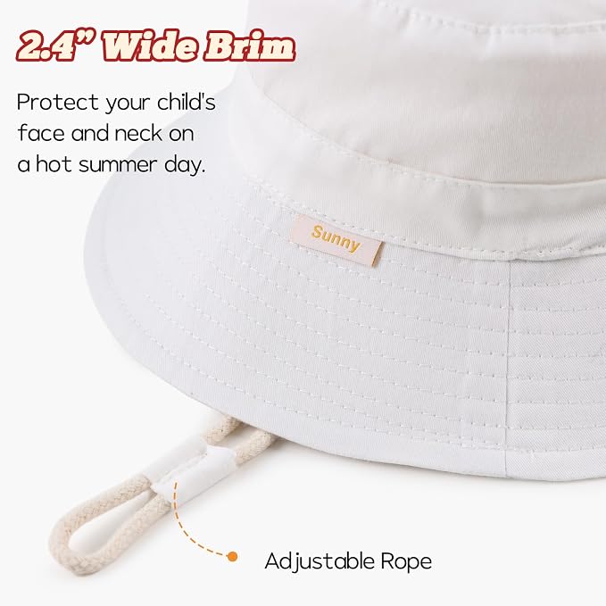Bamery Baby Toddler Girls Bucket Hat Newborn Sun Hats - Image 3