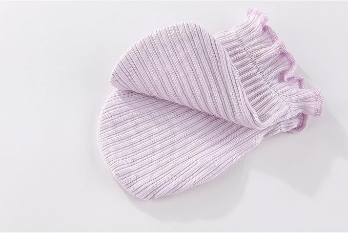 5 Pairs Baby Not Scratch Mittens 0-6 Months New Born Boy Girl Gloves Cute Infant Accessories