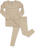 AVAUMA Stripe Pattern Baby Boys Girls Pajama Set Kids Toddler Snug fit Ribbed by AVAUMA