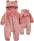 Baby Hooded Fleece Romper Long Sleeve Onesie Outwear Outfits 0-12M | Fall by BabymineStartFromTheHeart
