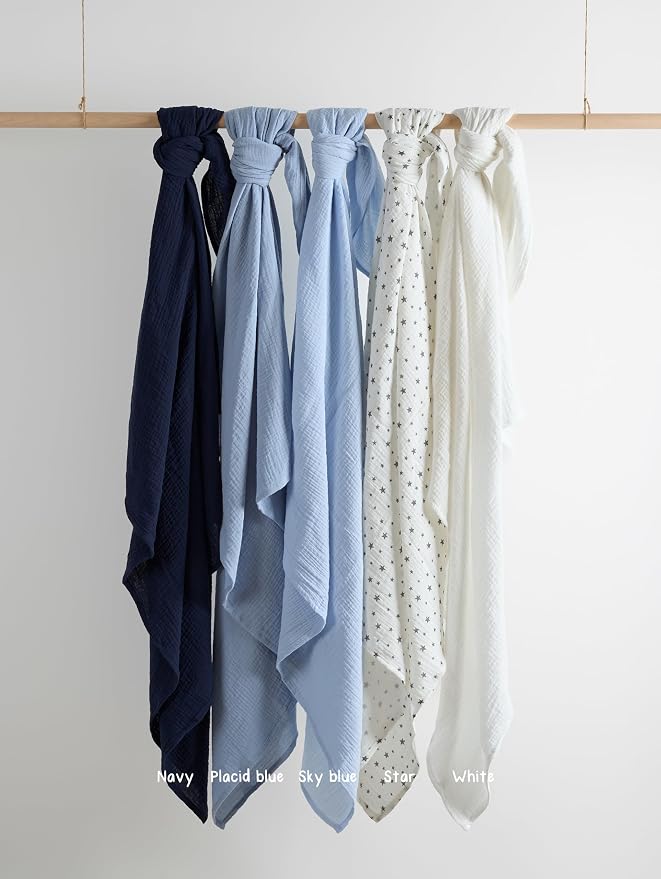 Meracorallo Muslin Swaddle Blanket, 100% Cotton - Image 6