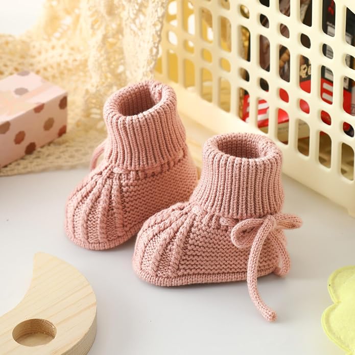 Baby Booties Soft Knit Baby Shoes - Image 3