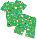 babee Reshinee Bamboo Viscose Toddler Boys Pajamas Set, Short Sleeve Kids by babeeReshinee
