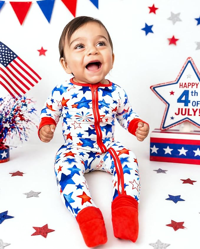 babee Reshinee Bamboo Viscose Baby Footie Pajama, Zipper Sleeper Boys Girls - Image 8