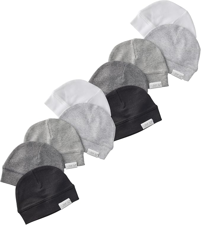 Butterblu Charlie 10-Pack Caps 100% Organic Cotton Beanie Hats | GOTS certified by Butterblu