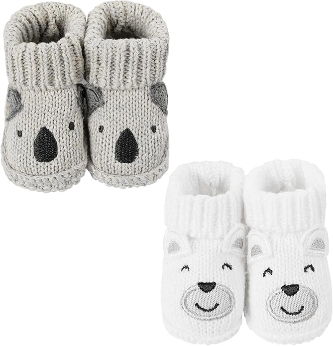 Baby Booties Newborn Infant Hand Crochet Knit Cotton Shoes Booties First by Unknown