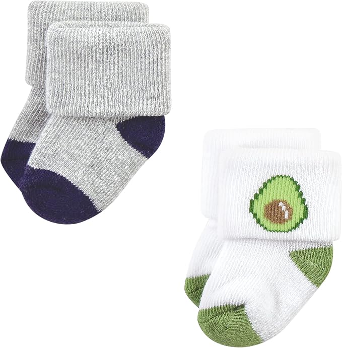 Hudson Baby Baby 8-pack Cotton Rich Newborn and Terry Socks - Image 5