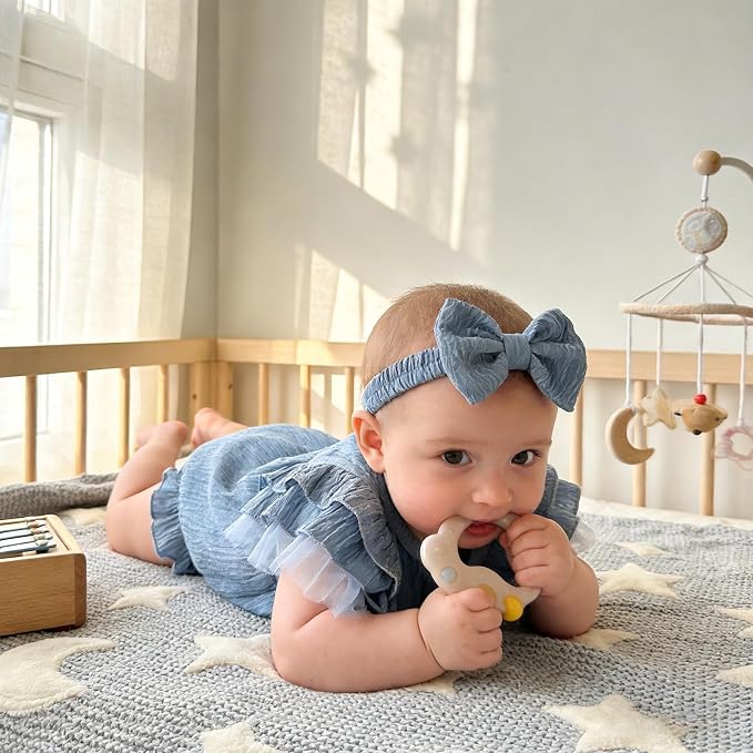 TITKKOP Ruffle Bubble Romper for Baby Girl | One-Piece Shorts Jumpsuit | Summer - Image 3