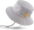 JANGANNSA Cotton Baby Sun Hat Infant Toddler Boys Girls Bucket Hats Summer Sun by JANGANNSA