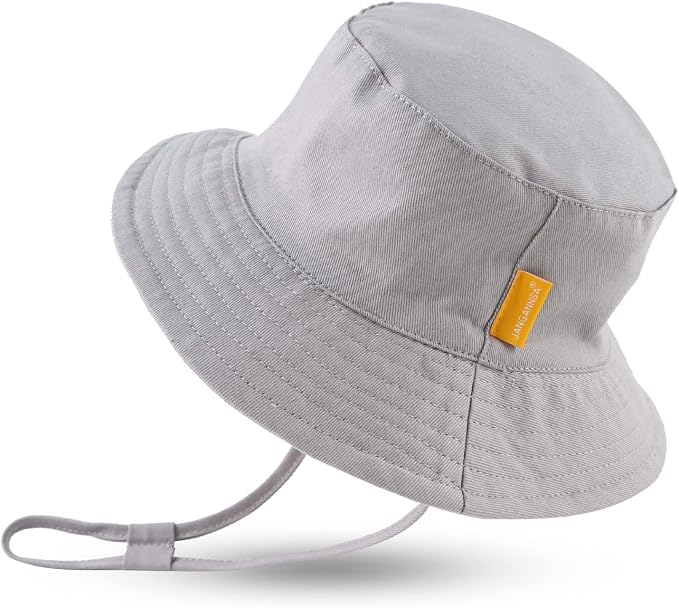 JANGANNSA Cotton Baby Sun Hat Infant Toddler Boys Girls Bucket Hats Summer Sun by JANGANNSA