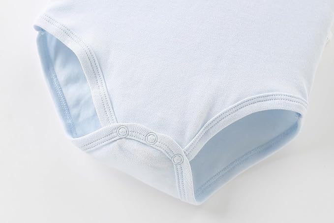 AIWUHE Unisex-Baby Short Sleeve Bodysuits Cotton One-piece Boy Girl Summer - Image 4