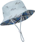 Baby Sun Hat Kids Summer Sun Protection Toddler Bucket Hat Wide Brim Adjustable by HONGTEYA