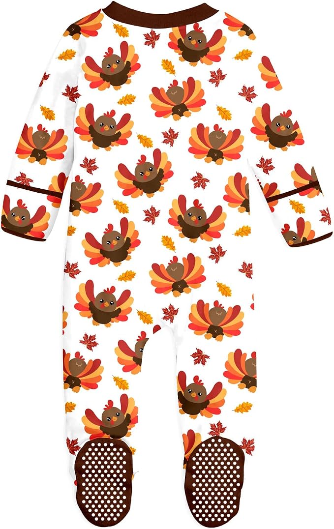 uideazone Baby Girls Footed Pajamas, Zip Sleeper - Image 2