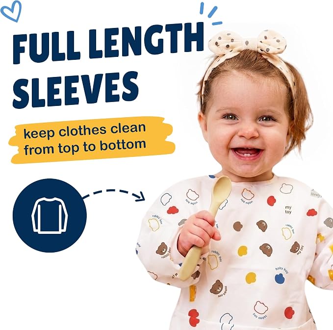 Eli with Love Disposable Bibs Individually Wrapped Bib with Crumb Catcher - Image 4