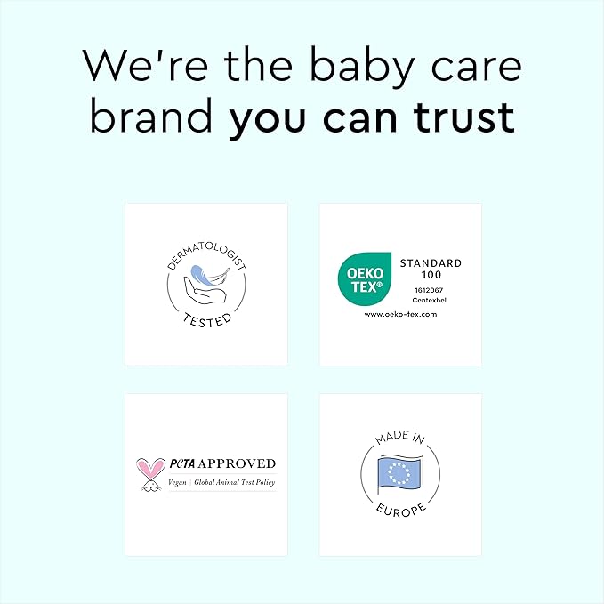LILLYDOO Baby Swim Diapers - Size Large (31+ lbs), Half-Monthly Supply (34 Count), Blue Whales Design, Skin-Friendly, Perfume- & Chlorine-Free, Hypoallergenic, Dermatologist Tested, Oeko-TEX®