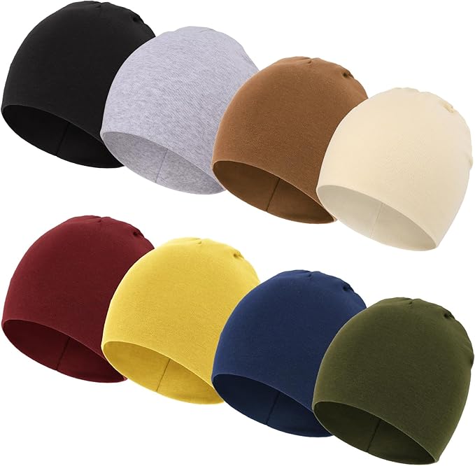 DRESHOW BQUBO 8 Pack Baby Newborn Hats Infant Toddler Kid Hats Soft Nursery by DRESHOW
