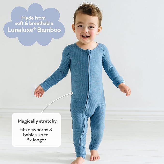 Little Sleepies Pajamas for Baby Boys & Girls, Viscose from Bamboo Baby Pajamas - Image 3
