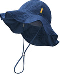 HONGTEYA Baby Sun Hat Wide Brim Adjustable Toddler Beach Bucket Hat | Soft by HONGTEYA