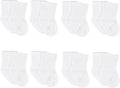 Gerber baby-boys 8-pack Wiggle-proof Jersey Crew Socks by Gerber