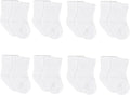Gerber baby-boys 8-pack Wiggle-proof Jersey Crew Socks by Gerber