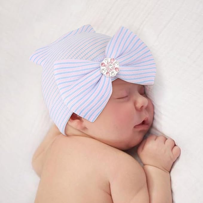 AQOKKA Newborn Baby Girl Hats - Image 3
