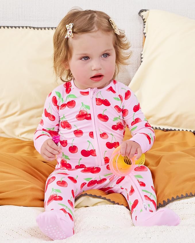 babee Reshinee Viscose derived from bamboo Baby Pajamas Convertible Footie - Image 9