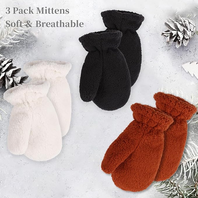 Zsedrut Baby Boys Winter Glove Warm Toddler Infant Girls Mittens Fleece Lined - Image 6