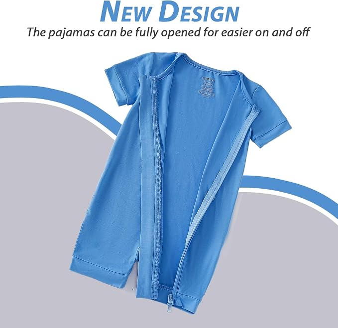 OPAWO Bamboo Sleepers for Baby Boy Pajamas Bamboo Pajamas Baby Romper 0-24M | 2 - Image 7