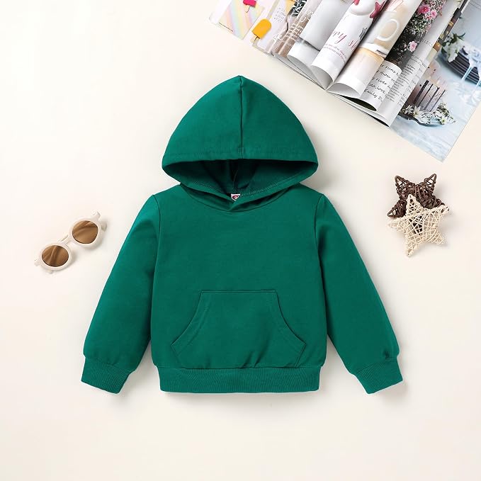 Happy Town Baby Fall Outfits for Girl Boy Long Sleeve Hoodie Top and Long - Image 4