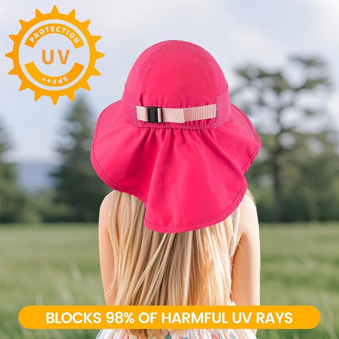 Baby Sun Hat with Neck Flap UPF 50+ - Image 5