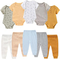BIGBIGKISS Baby Bodysuit and Pant Set 10Pcs Baby Boy Girl Clothes Outfits | by BIGBIGKISS