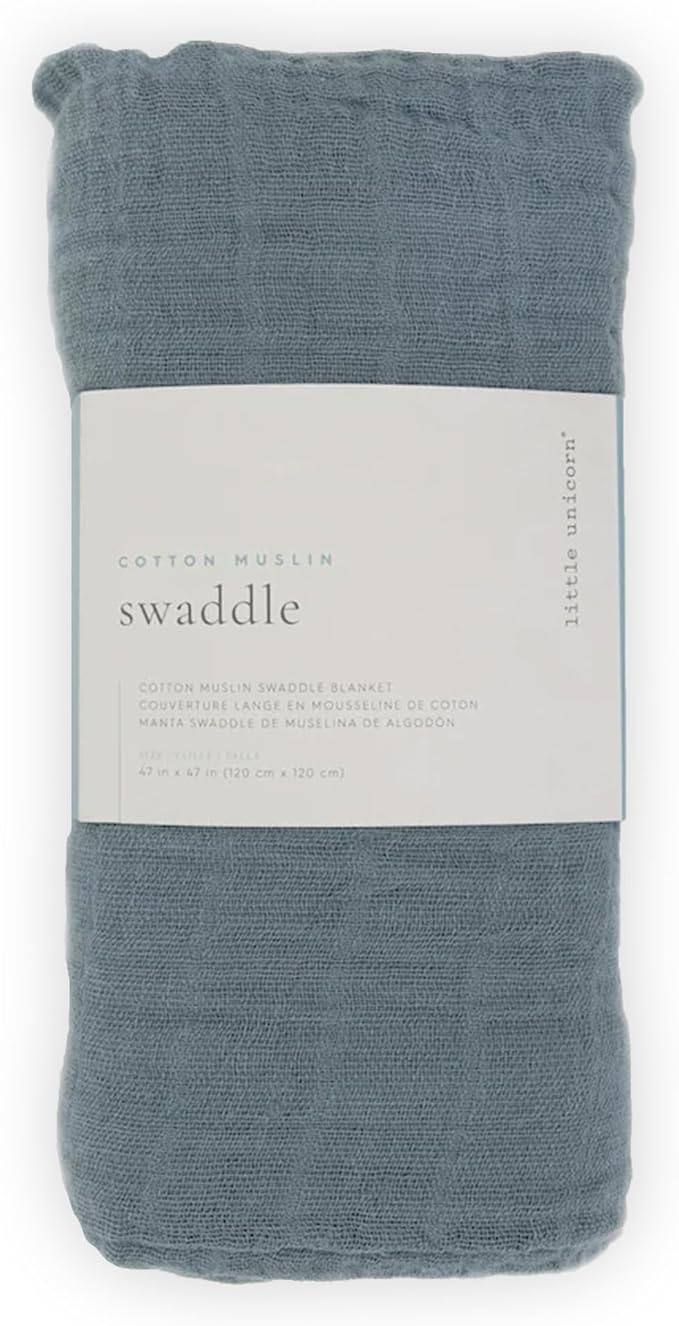 Little Unicorn Premium Cotton Swaddle Baby Blanket | Breathable Fabric | - Image 6