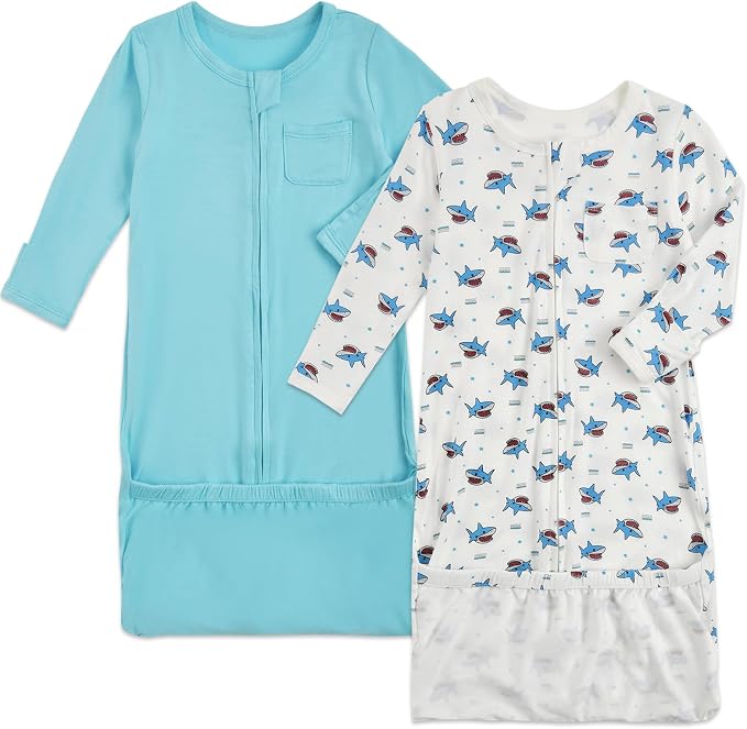 Aablexema Baby Nightgowns Rayon of Bamboo 2-way Zipper by Aablexema