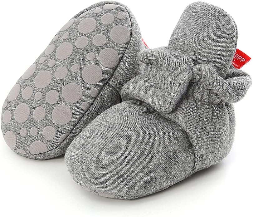 Baby Booties Cozy Fleece Slippers Soft Baby Shoes by GDSDYM