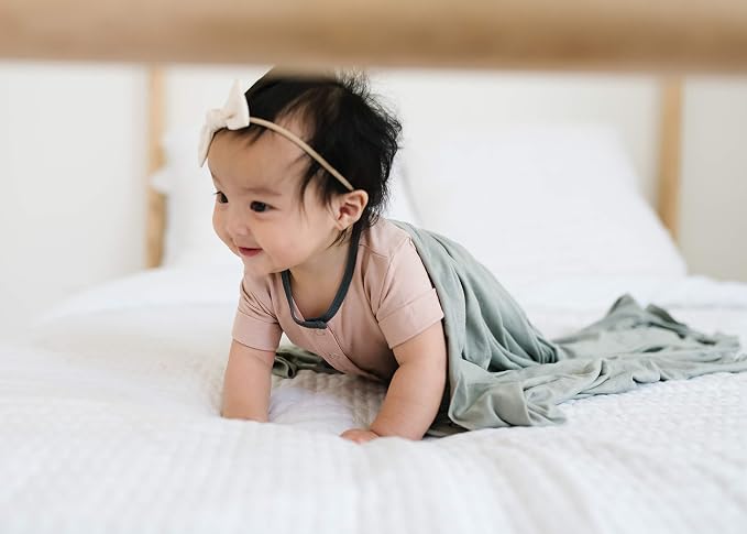 Copper Pearl Swaddle Blankets for Newborns | Soft Stretchy Receiving Blankets - Image 4