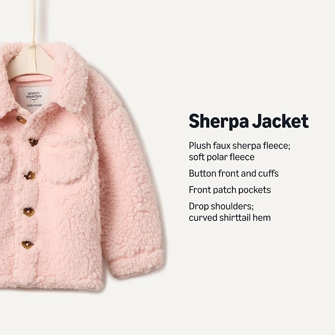 Amazon Essentials x Sofia Grainge Toddlers and Baby Boys' Sherpa Fleece - Image 3