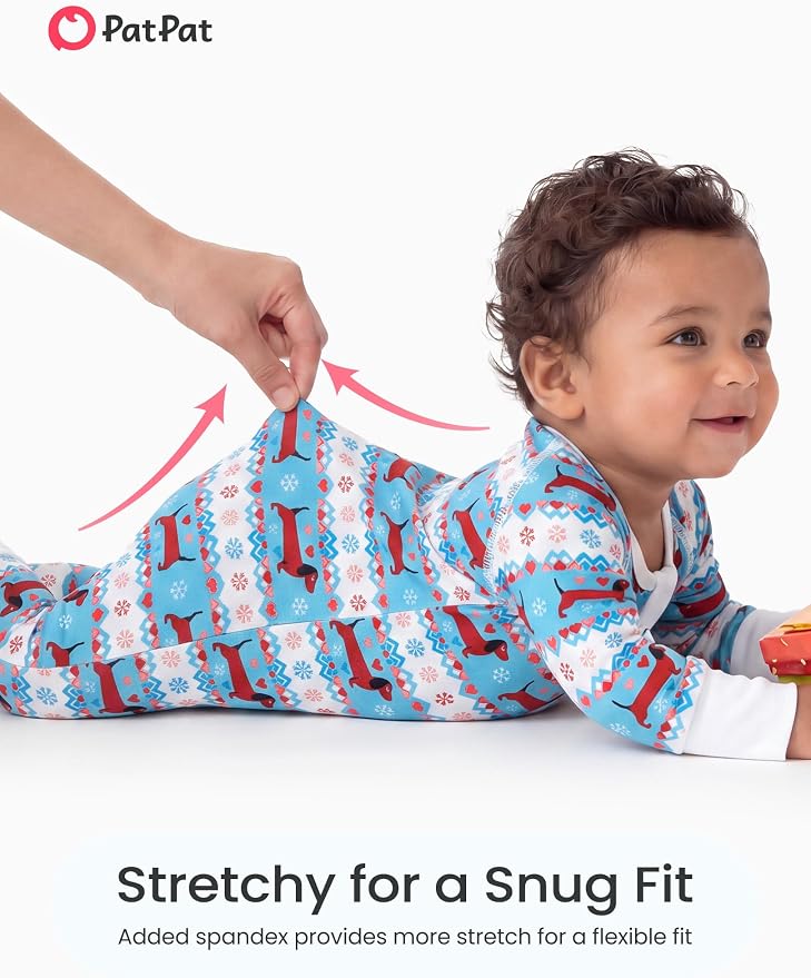 PATPAT Organic Cotton Baby Footie Pajamas - Image 4