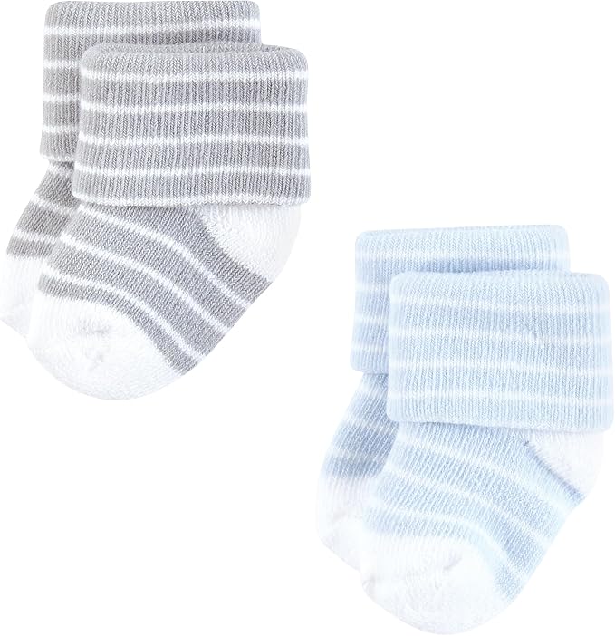 Hudson Baby Baby 8-pack Cotton Rich Newborn and Terry Socks - Image 5