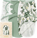 Yoofoss Baby Swaddles for Newborns 100% Organic Cotton, 0-3 Months 2 Zippers by YOOFOSS