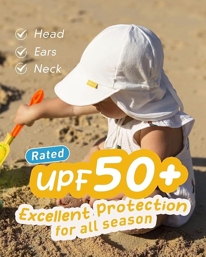 FURTALK Baby Sun Hat UPF 50+ UV Ray Sun Protection Cotton Toddler Hats - Image 2