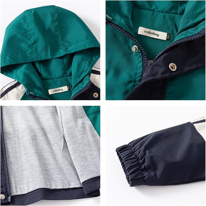 Volunboy Toddler Boys Spring Windbreaker Lightweight Jacket | baby boy - Image 3