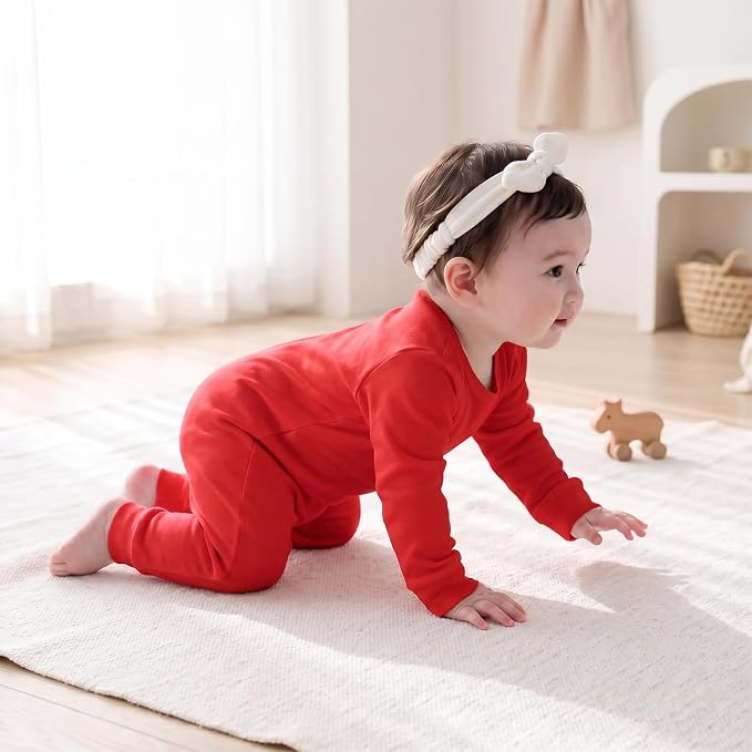 Unisex Baby romper, Long Sleeve 100% Cotton Baby Clothes, Baby Footless Jumpsuit - Image 5