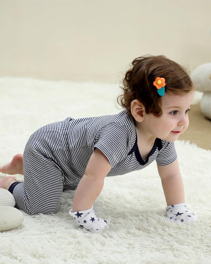 Baby Bodysuit and Pant Set Cotton Ribbed Mix Infant Girl Clothes | Unisex - Image 5