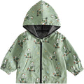Toddler Baby Boy Lightweight Hooded Jacket Excavator Coat Outwear | Truck Print by Rourufy
