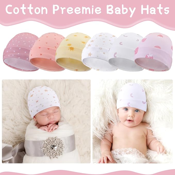 Newcotte 6 Preemie Hats - Image 2