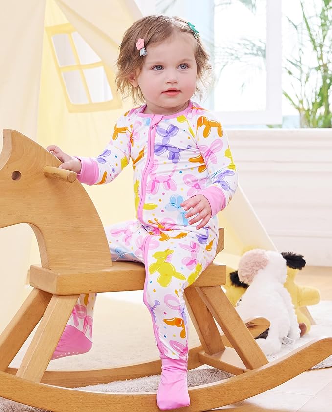 babee Reshinee Viscose derived from bamboo Baby Pajamas Convertible Footie - Image 2