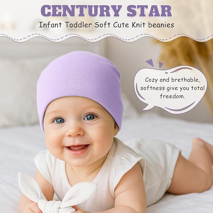 Century Star Baby Beanie Hats Newborn Infant Toddler Beanies - Image 5